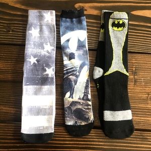 BATMAN AND AMERICA SOCKS